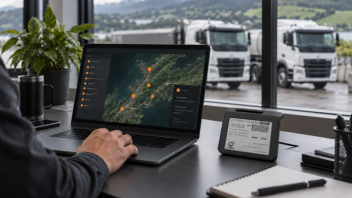 Fleet manager connecting vehicles to myRUC telematics partners