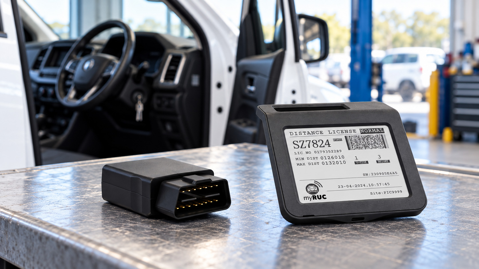 Fleet manager connecting vehicles to myRUC