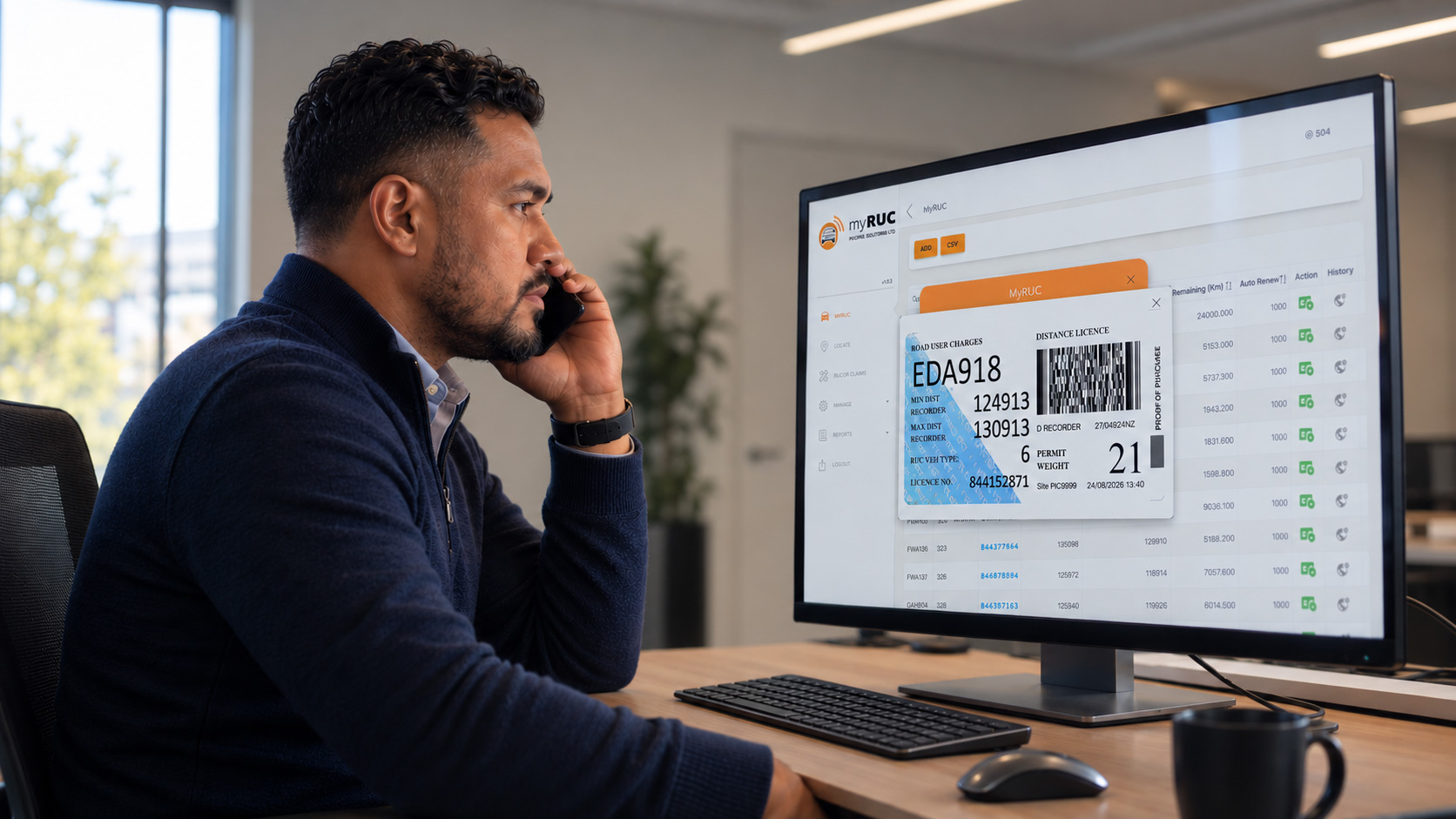 Automated RUC administration in the myRUC portal